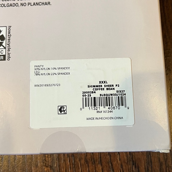 XXXL Impressions Shimmer Sheer Pantyhose High Waist 20 Denier 2-Pack Coffee Bean - Picture 8 of 9